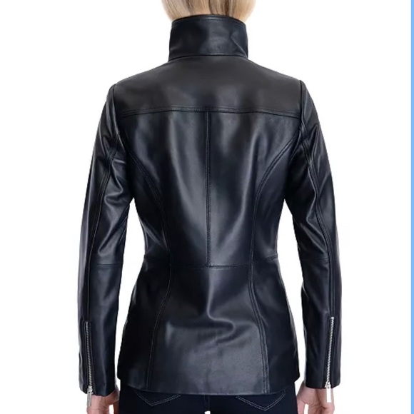Michael Kors Leather Jacket - Picture 2 of 6